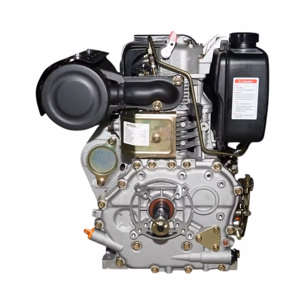 Motore diesel Breckner 13CV 192F da 498cc con avviamento a strappo e albero cilindrico filettato 25,4mm – 2