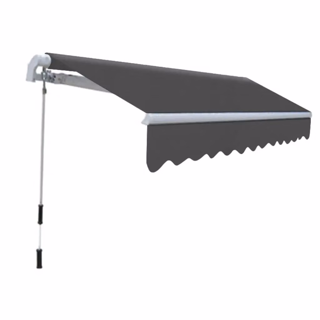 Tenda da sole pieghevole manuale Videx in alluminio e poliestere colore antracite L: 300 cm – 2
