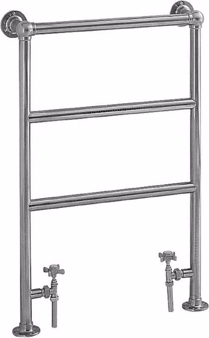 Casa Padrino riscaldatore bagno 574 x H. 850 mm - radiatore per asciugamani - radiatore bagno vintage portasciugamani cromo