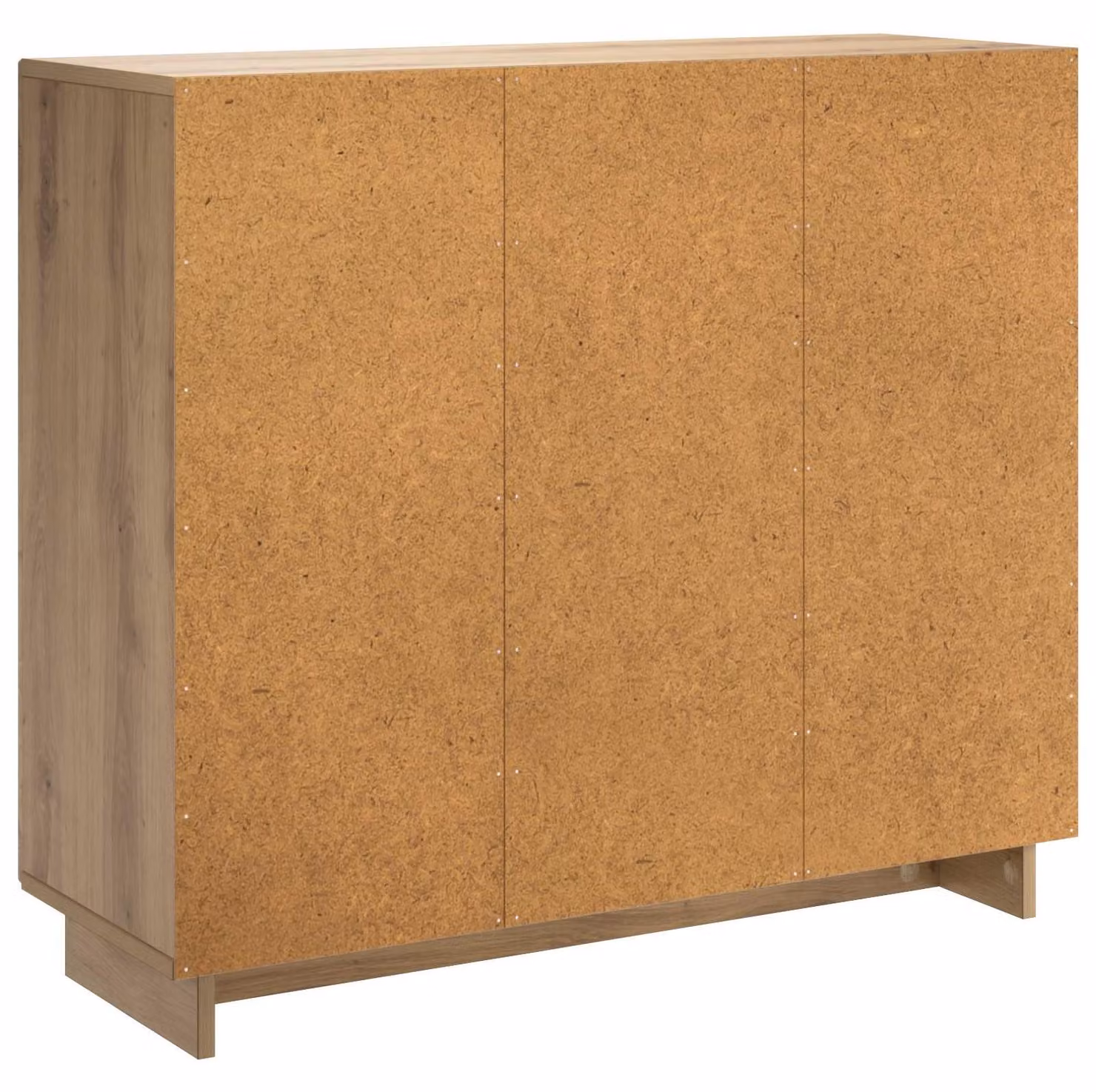 Mobile contenitore "Artisan" in legno impiallacciato di rovere, dimensioni 85,5 x 31 x 75 cm