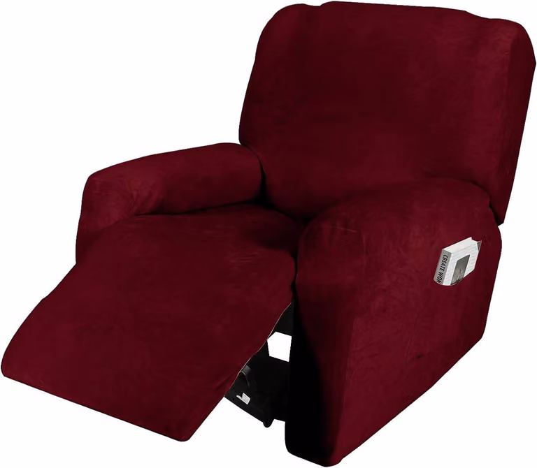 Copertura per poltrona relax, per un solo posto, estendibile, in velluto, lavabile, ideale per il soggiorno