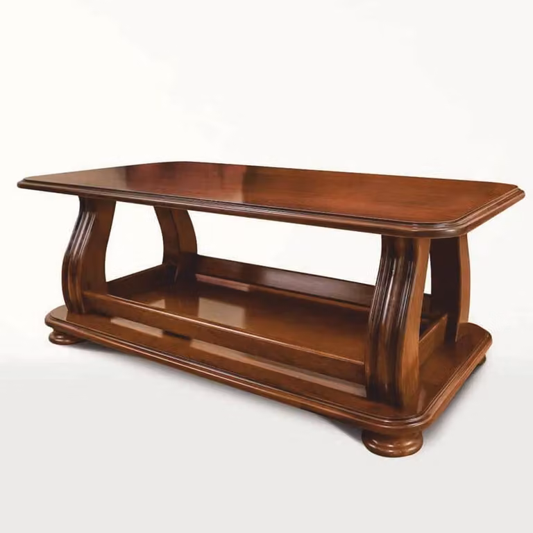 Casa Padrino tavolino barocco in legno massiccio marrone 120 cm - Mobili barocchi
