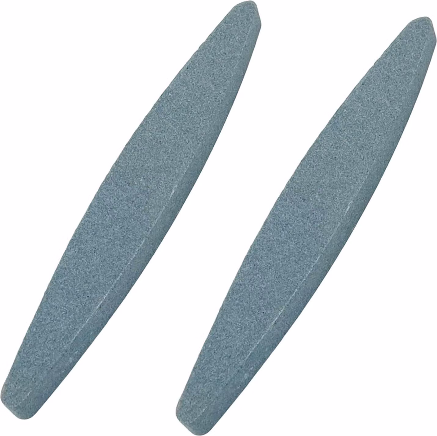 Due mole abrasive, dimensioni 235 x 35 x 15 mm, materiale abrasivo marrone, per forbici da giardino
