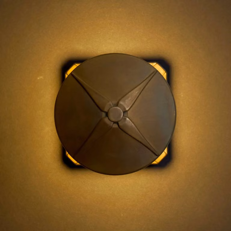 Moretti Luce Applique da esterni Aura Disk, Bronzo / Ottone antico, Ottone, Campagna / Rustiche, Applique da esterni