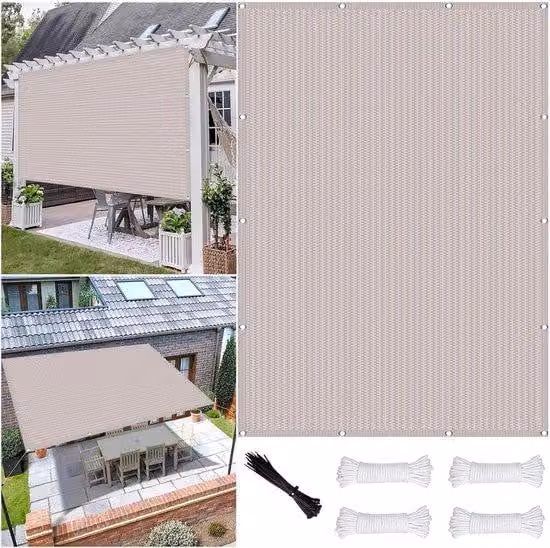 Telo protettivo rettangolare - Impermeabile - Protezione UV - Tessuto traspirante - 1 x 4,1 metri - Bianco