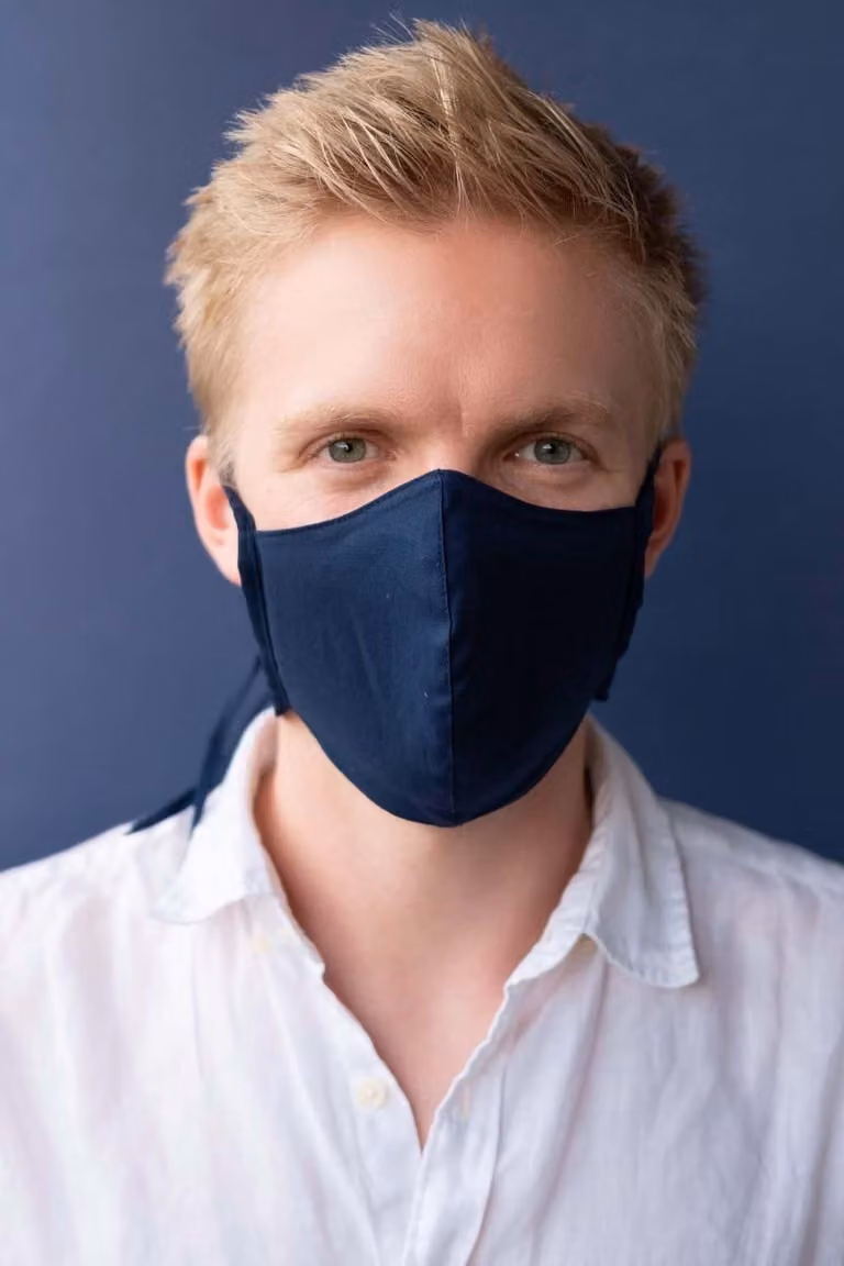 NANO MED.CLEAN maschera con filtro | 1 maschera + 10 filtri, Variante: Blu L/XL