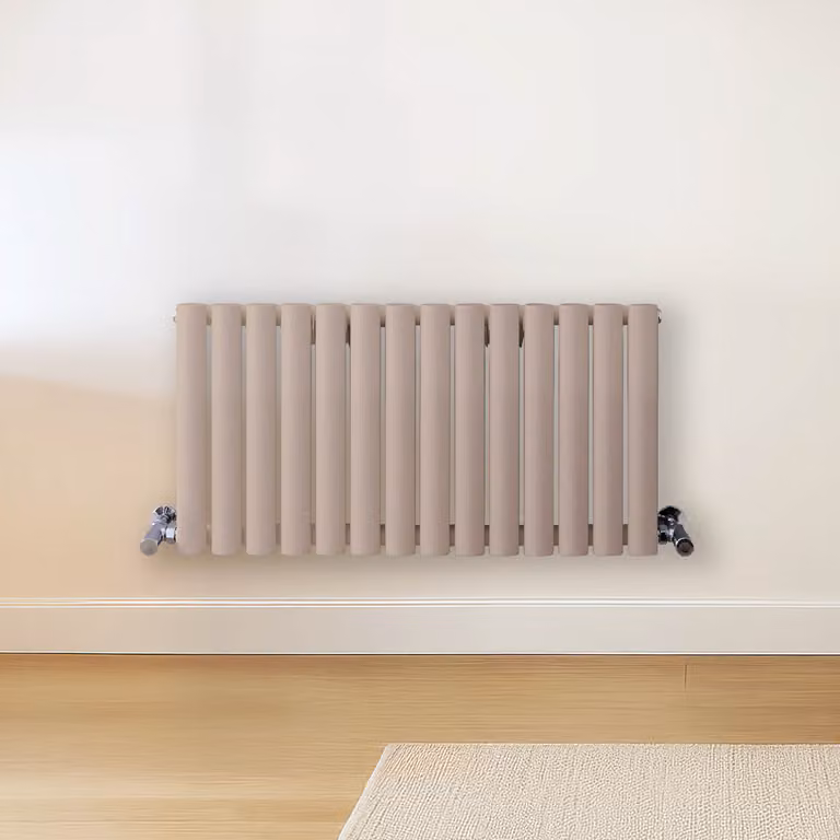 Radiatore di Design Orizzontale Rosa (Rose Petal Rosa) - 400mm x 826mm - Pannello Doppio  - Revive