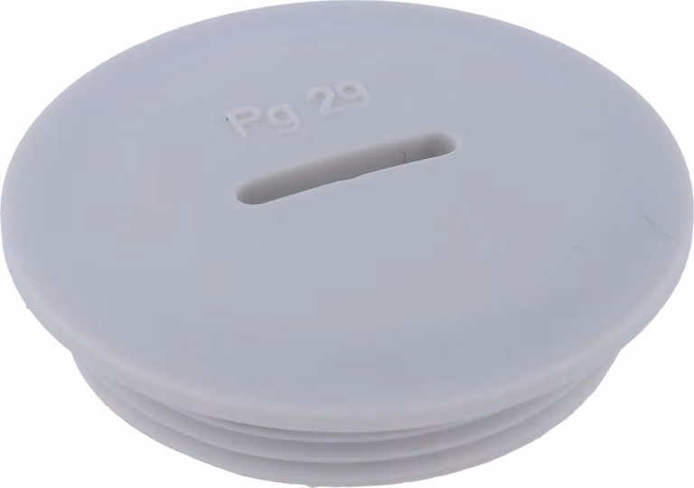 Tappo cieco PG29x1,588 KBR-29 rotondo incl. O-ring poliammide (PA) lunghezza filettatura 8,0 mm - 1 pezzo