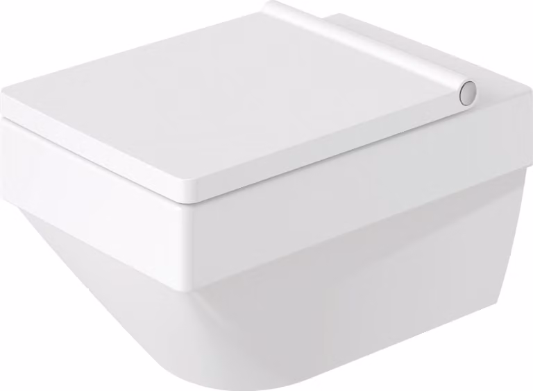 Duravit Vero Air WC suspendu Duravit Rimless 37x57cm, sans rebord, WC à évacuation verticale, 2525090000, 2525090000