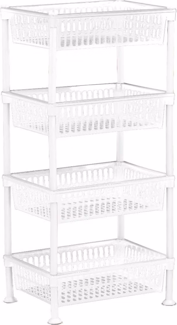 Clever Clean - Carrello da cucina - 4 cestelli