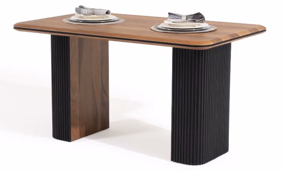 Holztisch Esszimmertisch Esstisch 140 cm Tisch Holz Braun Esszimmer