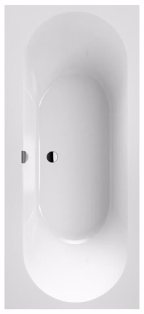 Villeroy & Boch Oberon 2.0 Duo baignoires rectangulaires, à encastrer, 1800x800x485mm, UBQ180OBR2DV-RW, UBQ180OBR2DV-RW
