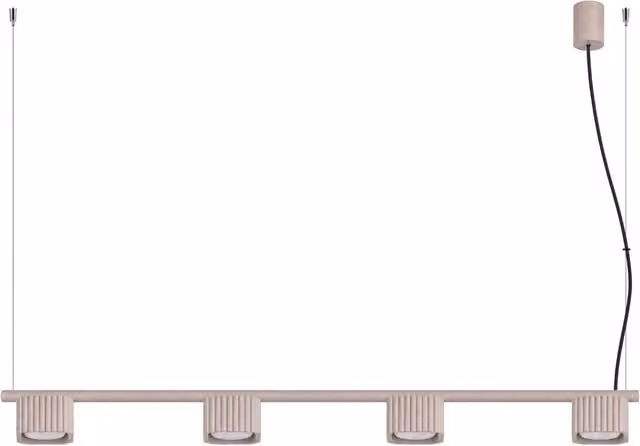 Lampadario RIFF 4 tortora Gx53