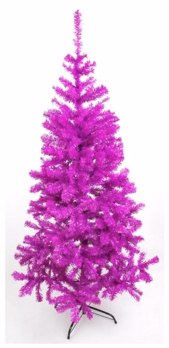 Albero di Natale artificiale LEX con supporto, colore viola, 150 cm