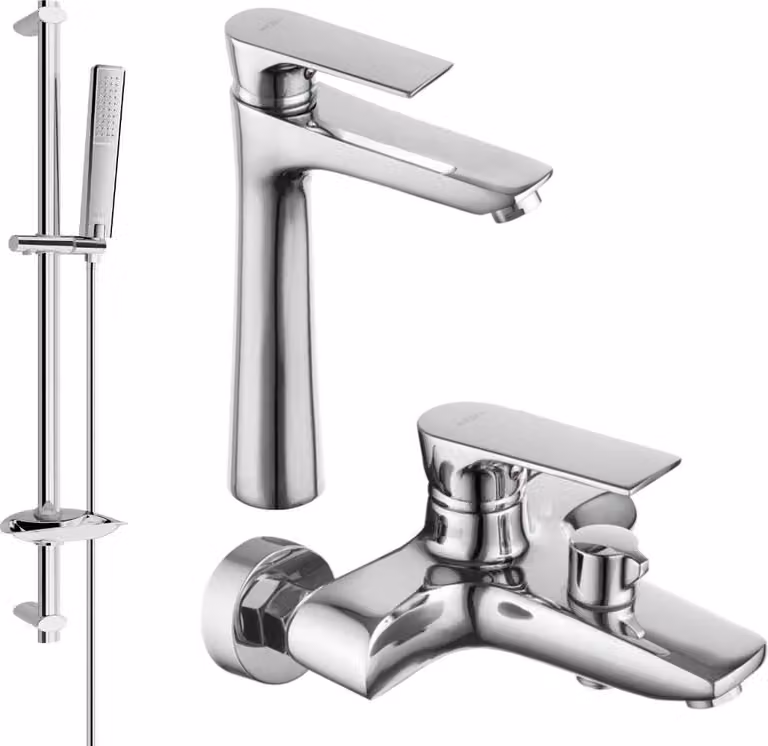 Mexen Axel DB72 set da bagno, cromato - 73813DB72-00
