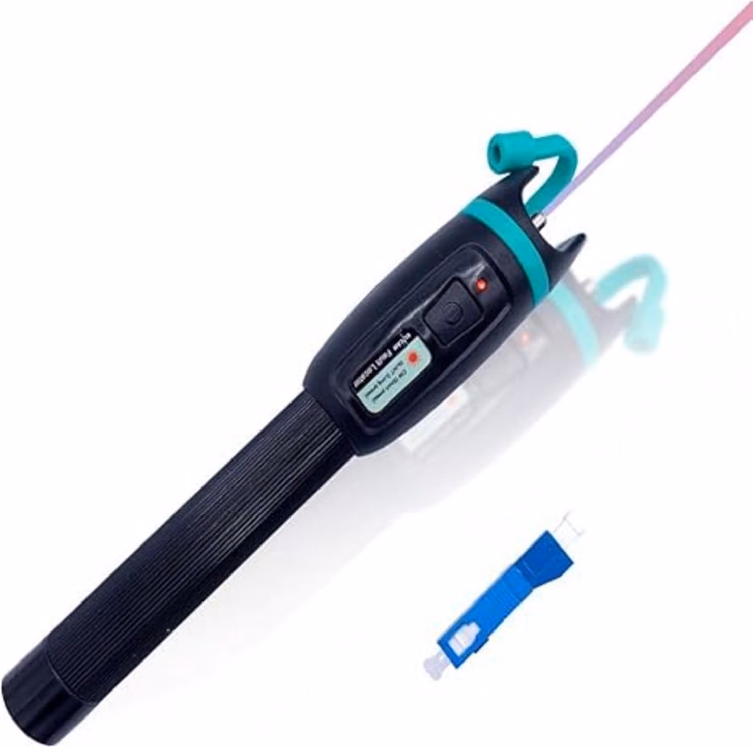 Elfcam - Penna laser VFL 30 mW per fibre ottiche - Fino a 30 km, con adattatore SC-LC, compatibile con SC/FC/ST/LC