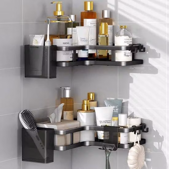 Box doccia - Mensola da bagno - Ripiano per box doccia - Secchio per box doccia - Mensola a muro - Portashampoo - Doccia - Contenitore - Mensola a muro