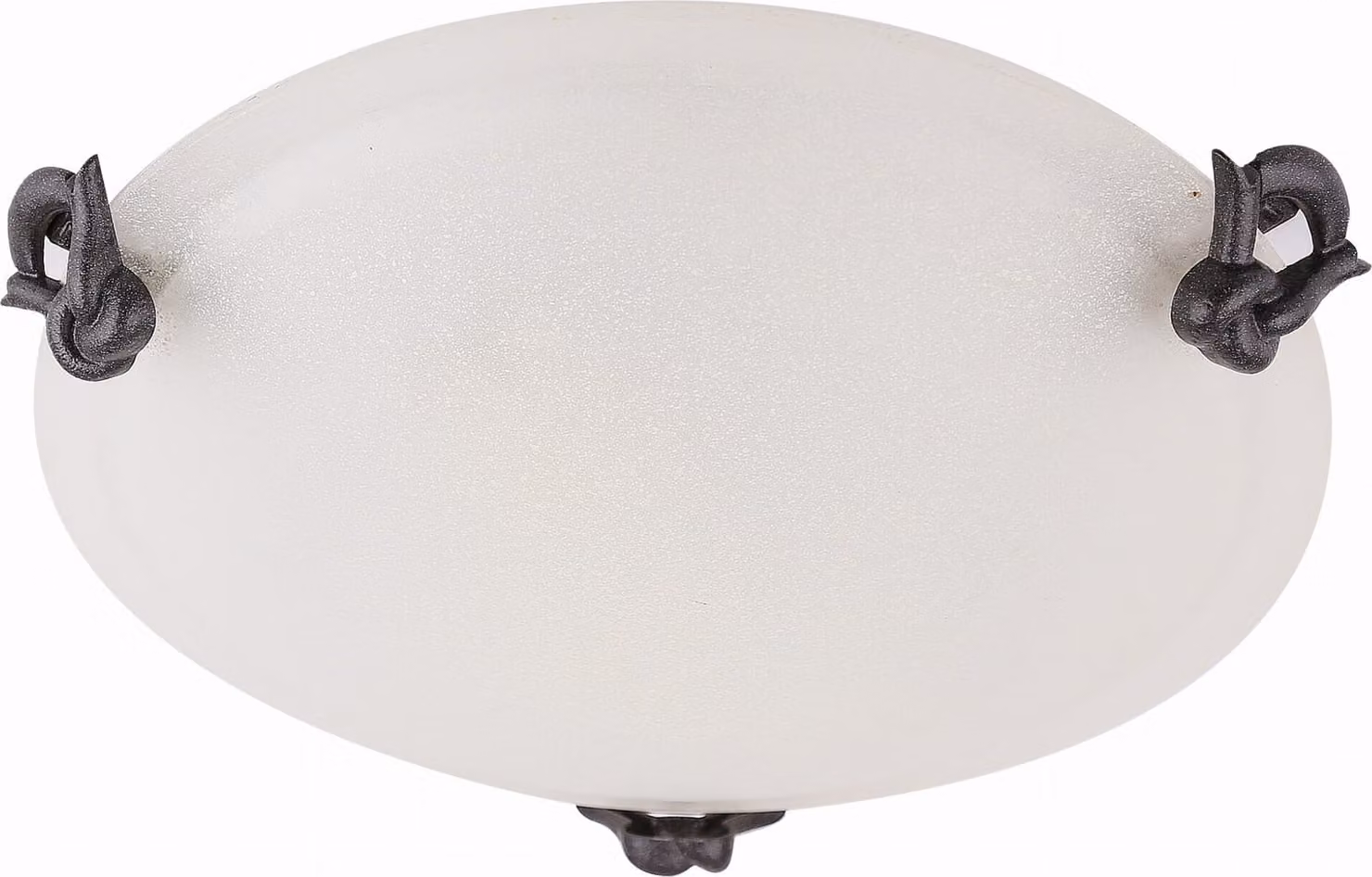 Plafone rotondo EVA patina-bianco 1xE27x40W vetro, dimensioni: 9x30x30 cm, IP20 Candellux
