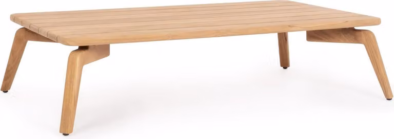 Tavolino Tamires 120 x 70 x 30 cm in teak naturale