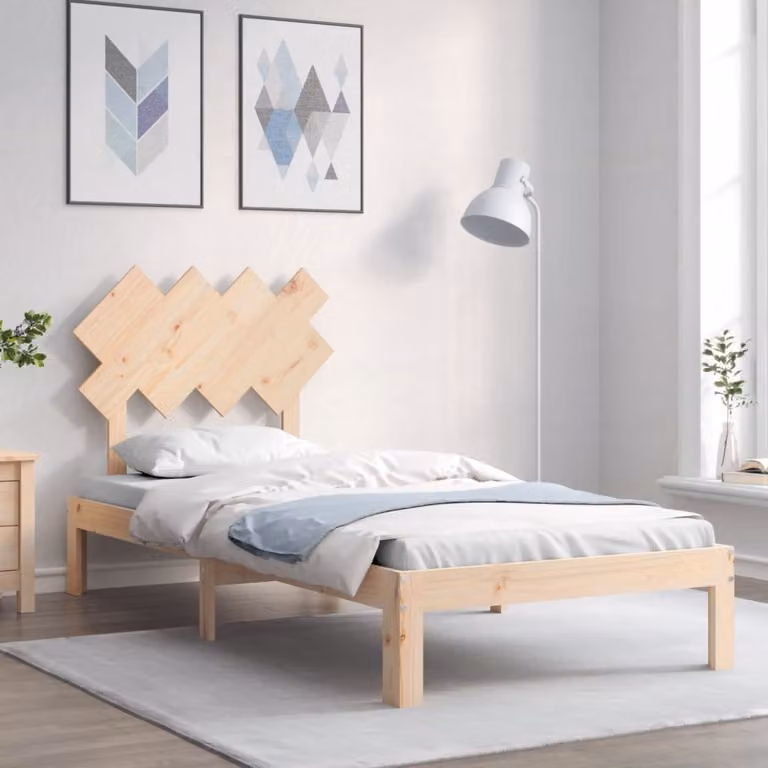 vidaXL Giroletto in Legno Massello di Pino non trattato per Adulti L/P/H: 200 x 90 x 38 cm