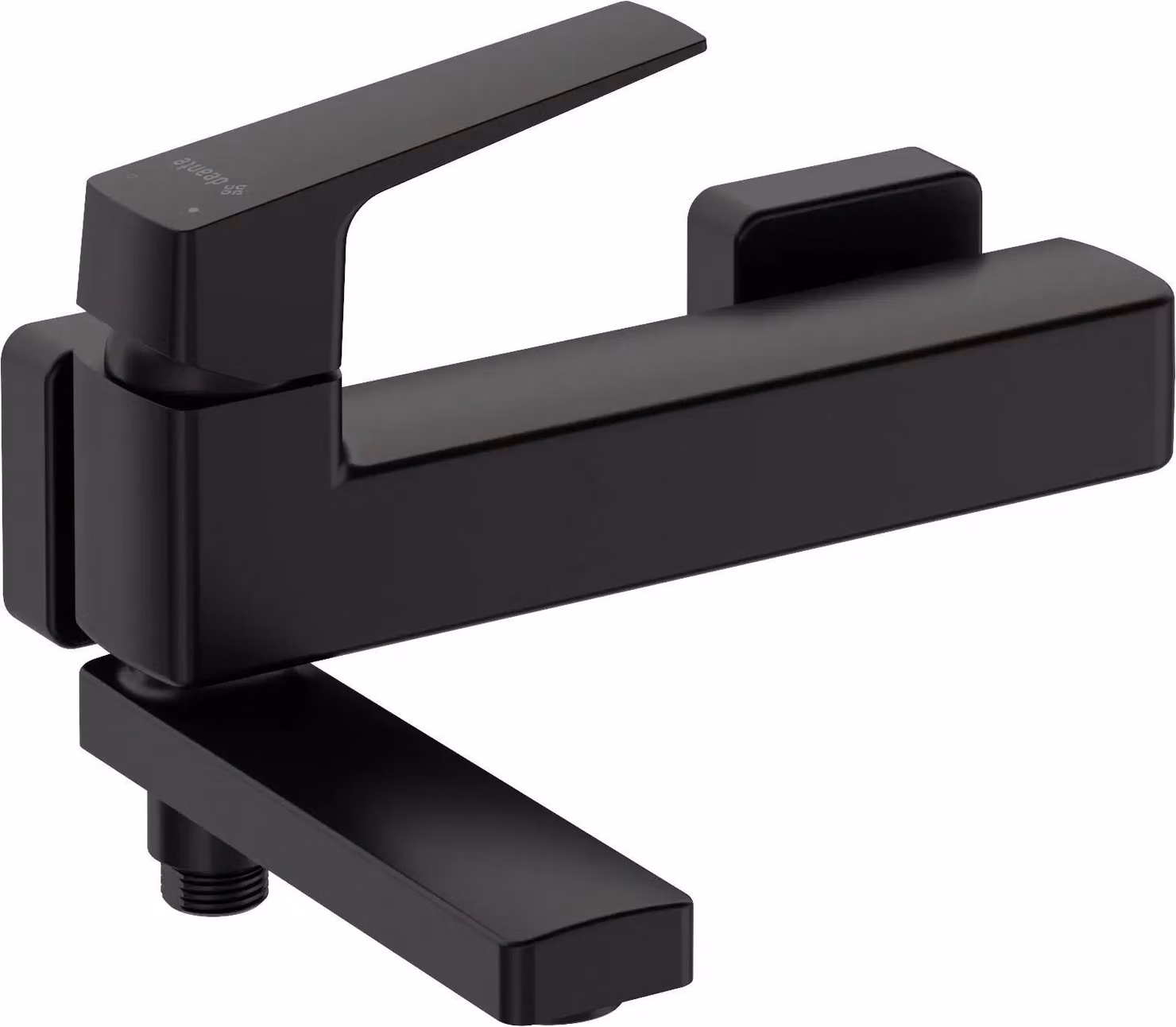 Wall-mounted bathtub mixer - with folding spout