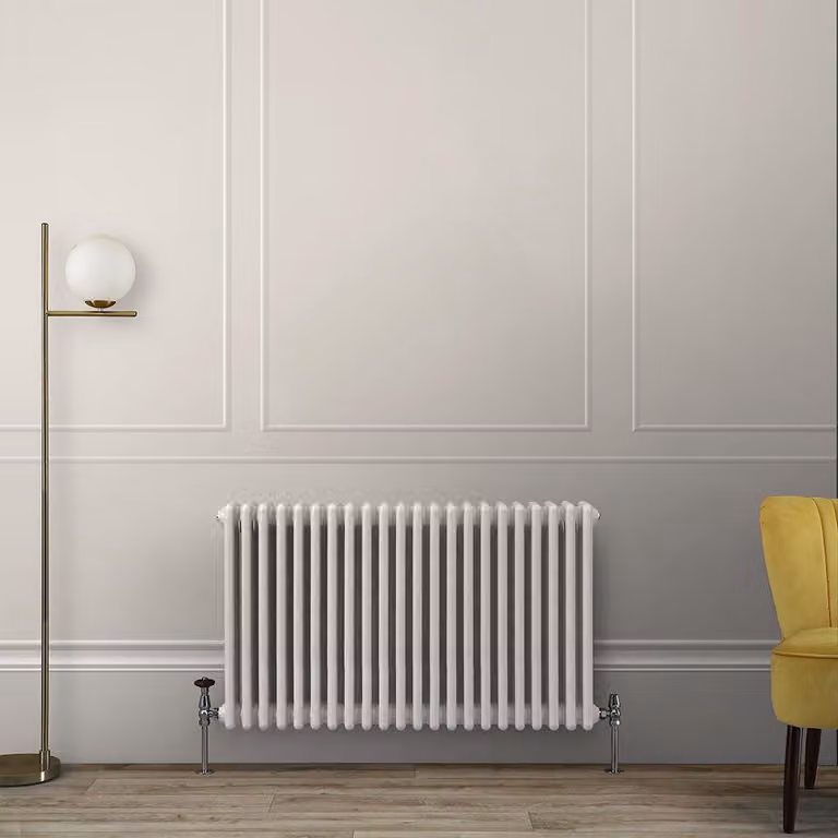 Radiatore Orizzontale a Colonne (3 Colonne) 750mm x 1010mm - Bianco (Pearl Bianco) - Regent