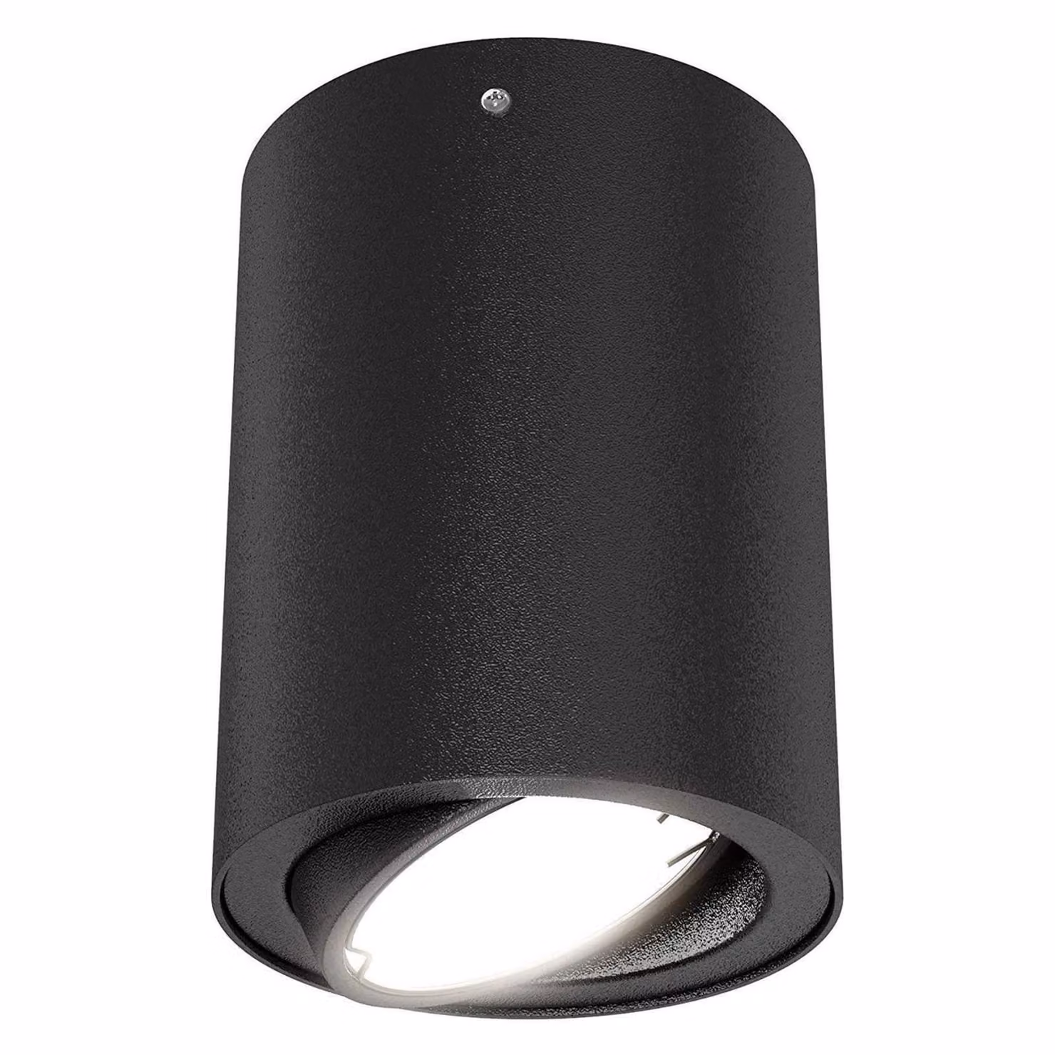 Briloner Tube LED lampada da soffitto orientabile rotonda da superficie 5W nero