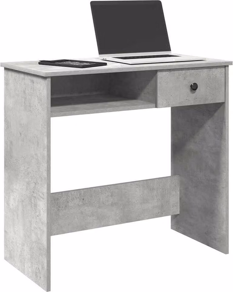 Maison Exclusive - Scrivania grigio cemento 80x40x75 cm Materiale ligneo