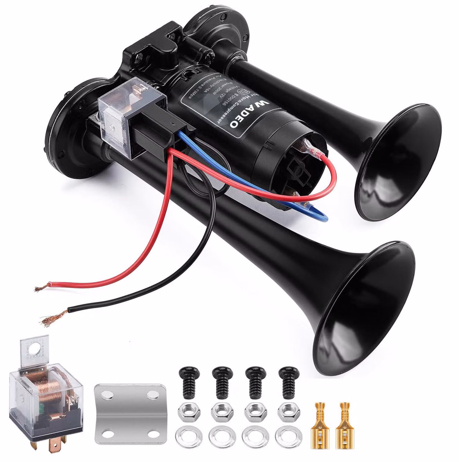 Clacson ad aria da 12V con compressore, estremamente potente, 150 dB, per veicoli