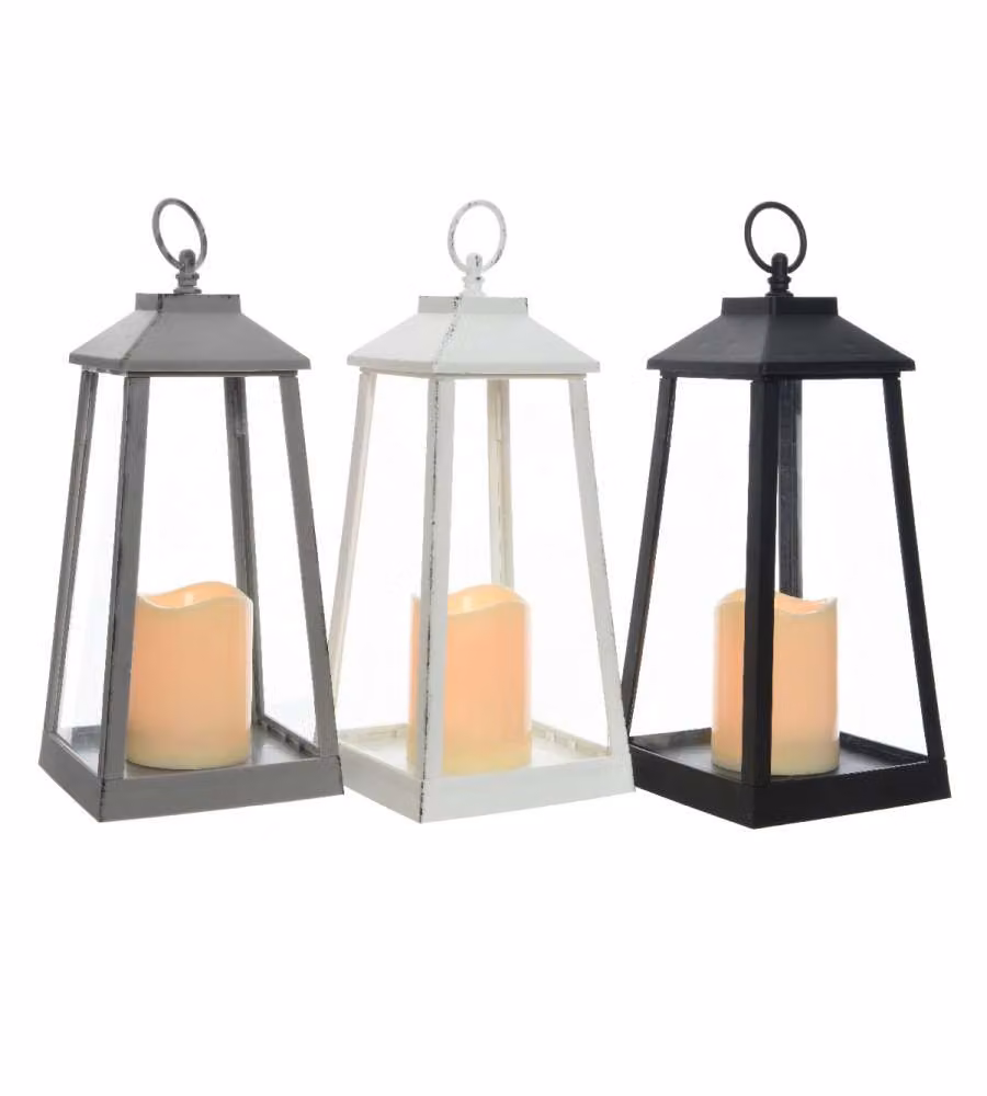 Lanterna candela LED trapezio
