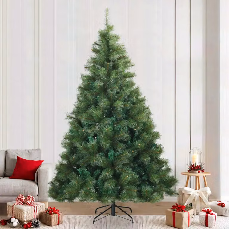 Albero di Natale artificiale verde vidaXL con rami pieghevoli, Altezza: 240 cm