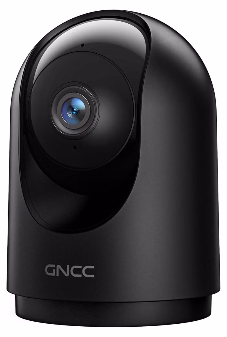Telecamera di sicurezza interno - Telecamera Wi-Fi - 2K - Visione notturna - Rotazione 355° - Bianca