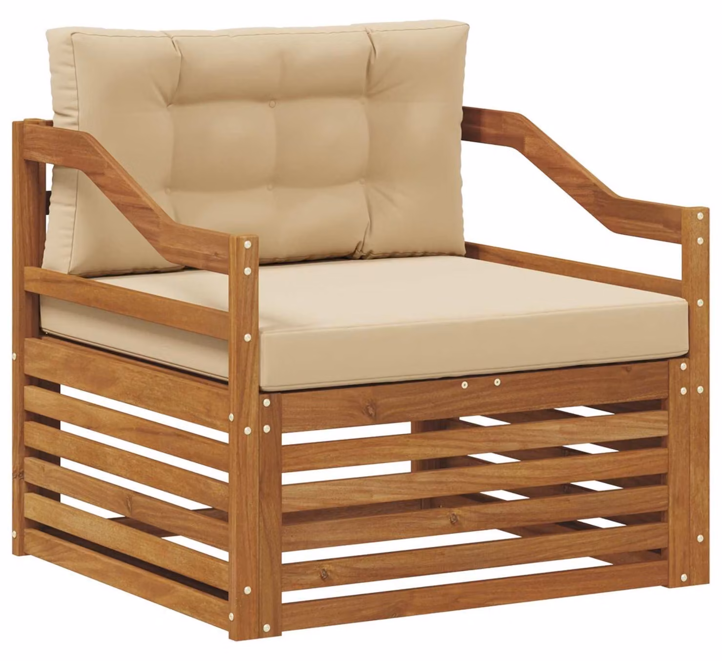Divano da esterno Naturale e Beige