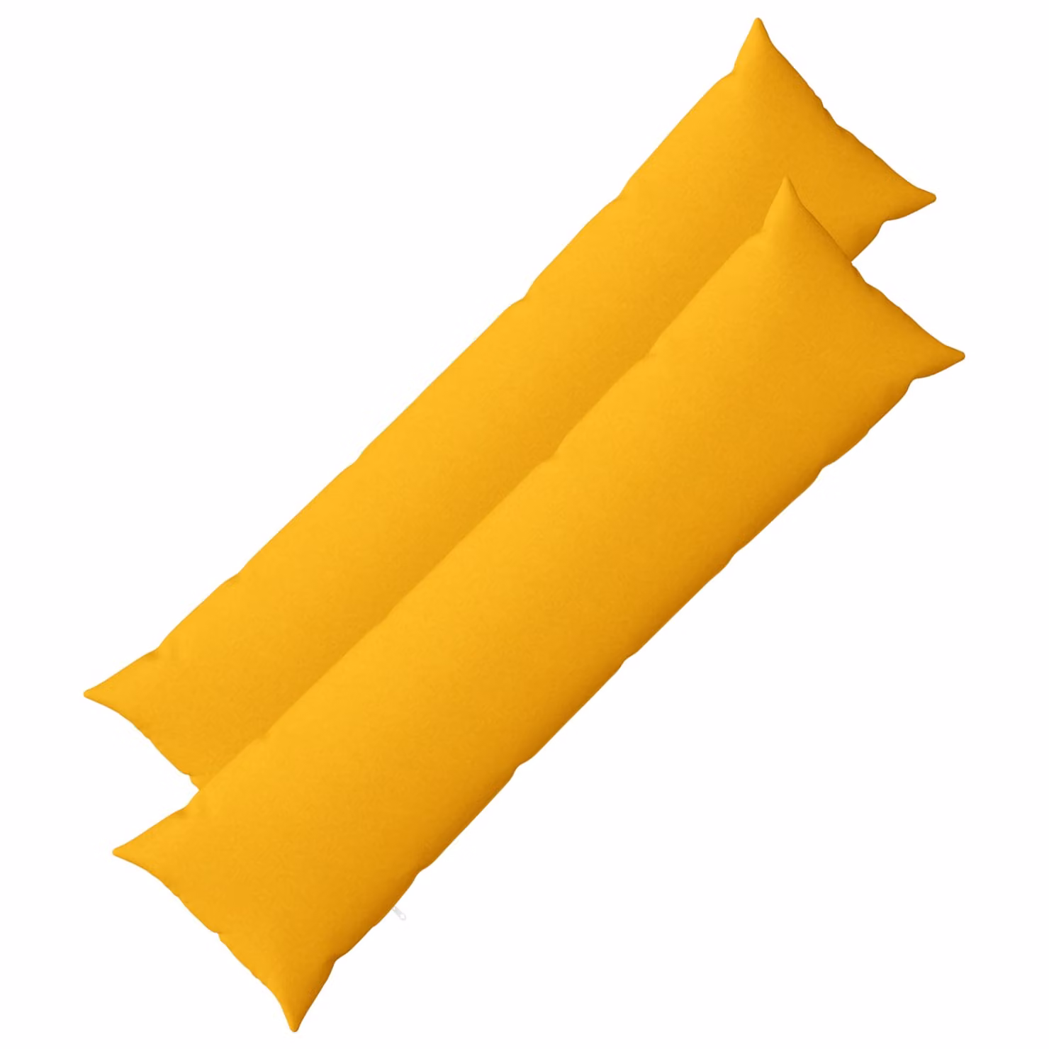 Set di 2 cuscini vidaXL HEERLEN in tessuto giallo chiaro con rivestimento lavabile e rimovibile