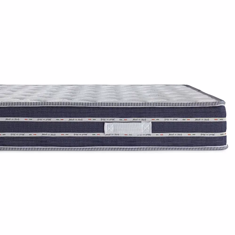 Materasso Emerald Redokasa Made in Italy con rivestimento antibatterico Active Fiber e fascia traspirante, L 80 cm x P 190 cm, Bianco – 2