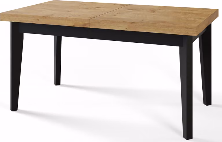 Tavolo da pranzo 140 cm / 180 cm, Tavolo allungabile, Tavolo da cucina, Tavolo da pranzo, Tavolo da soggiorno, Tavolo da camera, Tavolo moderno, Tavolo da soppalco, Gambe nere, Scandinavo, 140x80, Lancelot