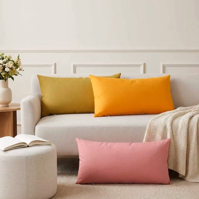Cuscino con cuscino HEERLEN 12 pz Rosa Tessuto 925620