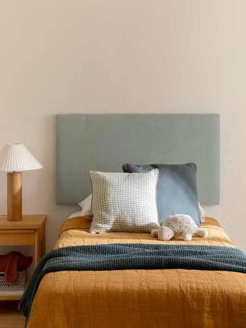 Testiera imbottita Kina Kenay Home colore verde menta