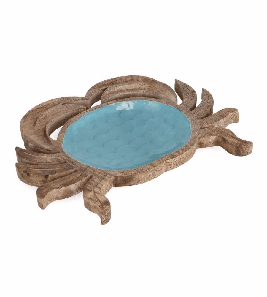 Vassoio Knossos  Granchio Azzurro 38x30 cm per Servire e Trasportare
