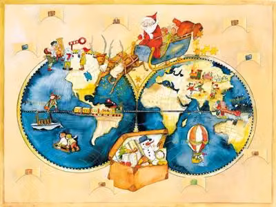 Calendario dell'Avvento "Viaggio intorno al mondo"