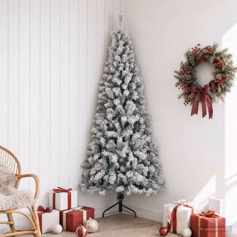 vidaXL Albero di Natale artificiale 180 cm PVC e Acciaio