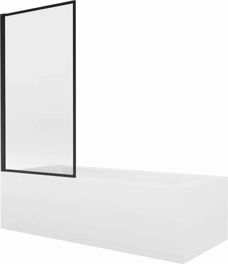 Vasca da bagno VEGA 180x80cm con schermo 70cm Telaio