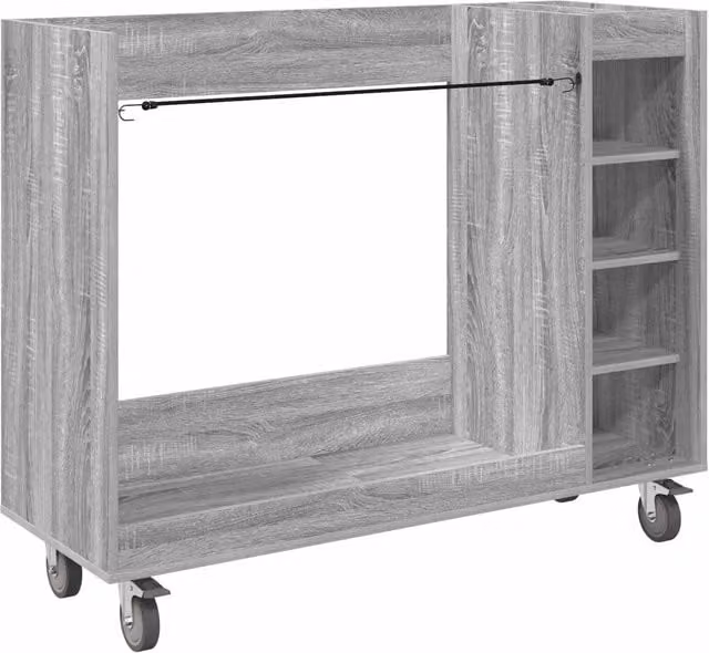 Armadio per Golf con Ruote Design In Grigio Sonoma L: 120 cm, P: 45 cm, H: 98 cm CFW7268266 – 1