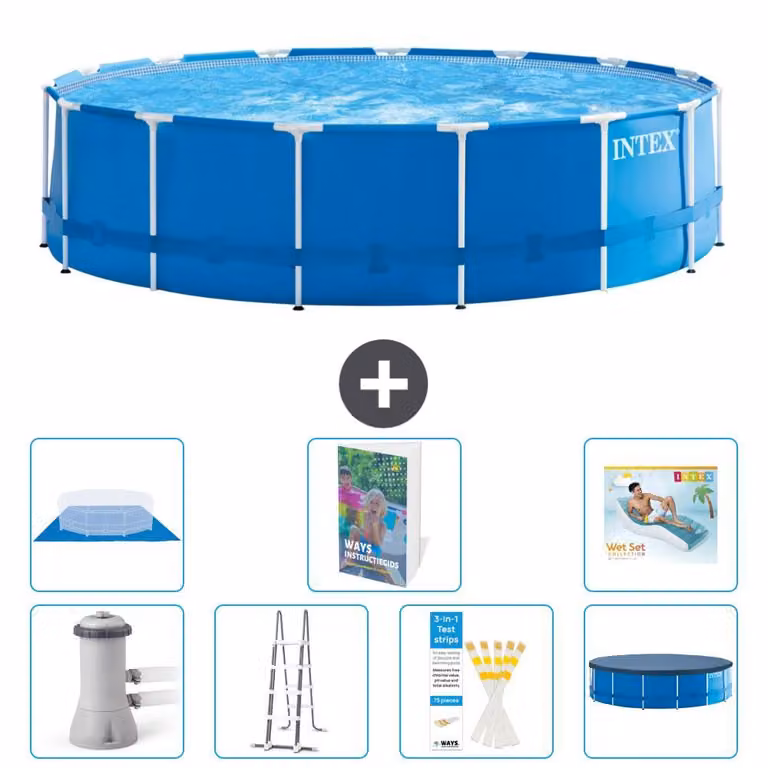 Piscina fuori terra autoportante - 457x122 cm - composta da 6 elementi - modello S670