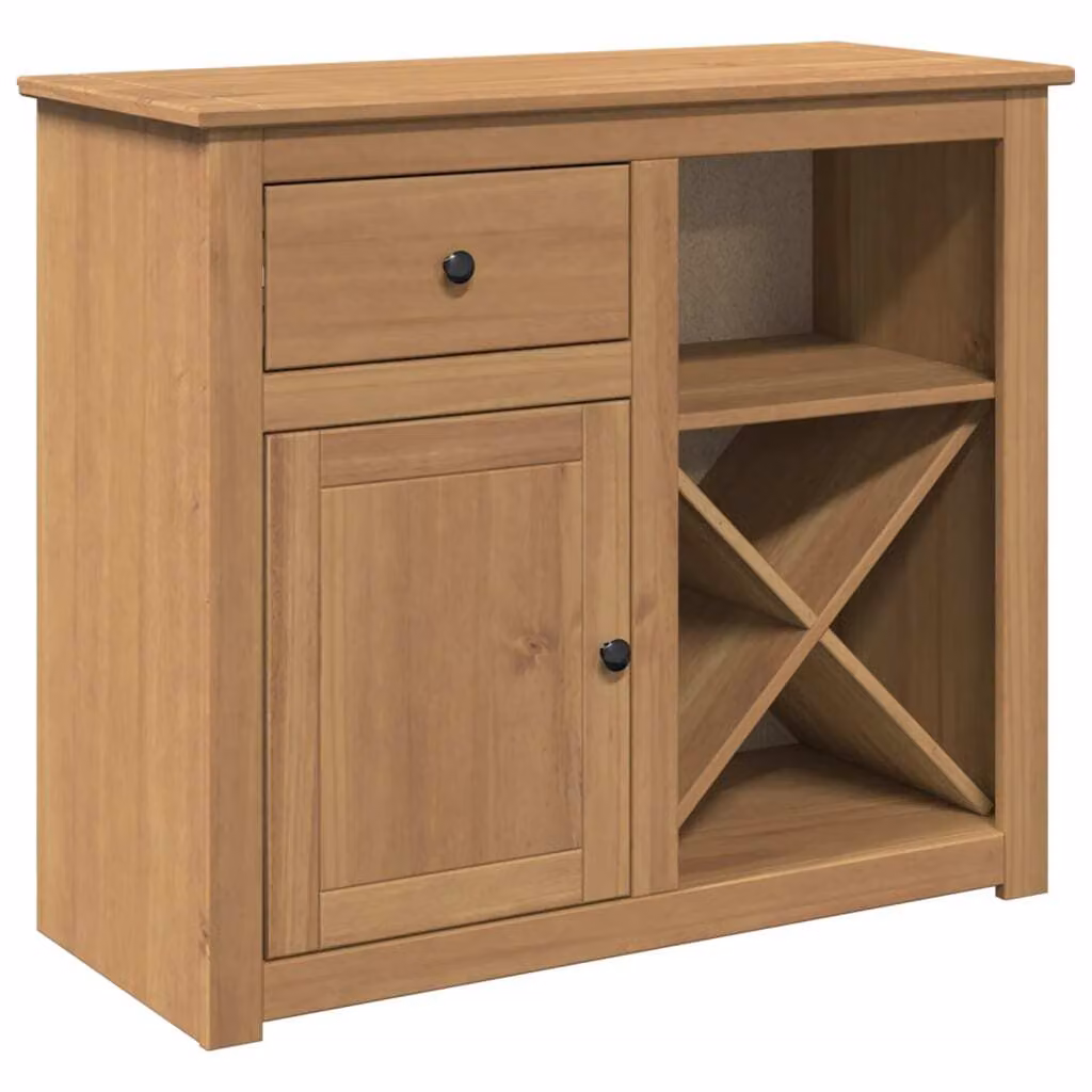Credenza con Cassetto PANAMA 93x40x80 cm Legno Massello di Pino
