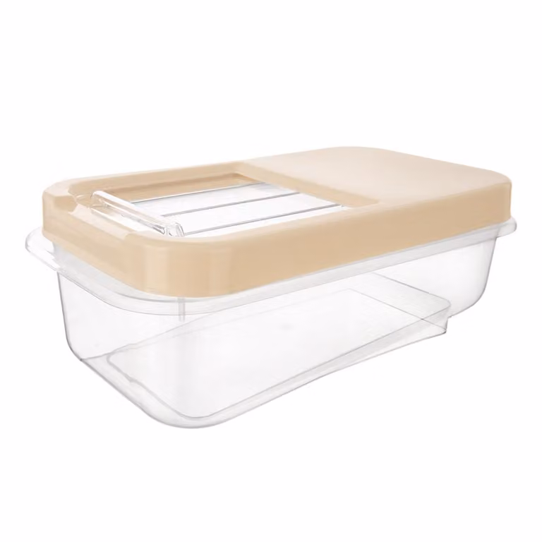 Scatola portaoggetti multifunzionale da 5 litri con coperchio scorrevole, plastica resistente