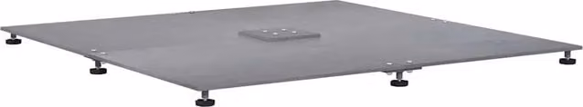 Base per ombrellone Aspetto legno grigio scuro 100 x 100 x 4 cm CFW6935930