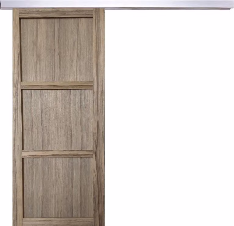 Porta scorrevole Frake a 3 ante H204 x L83 cm, binario in alluminio Gd Menuserie