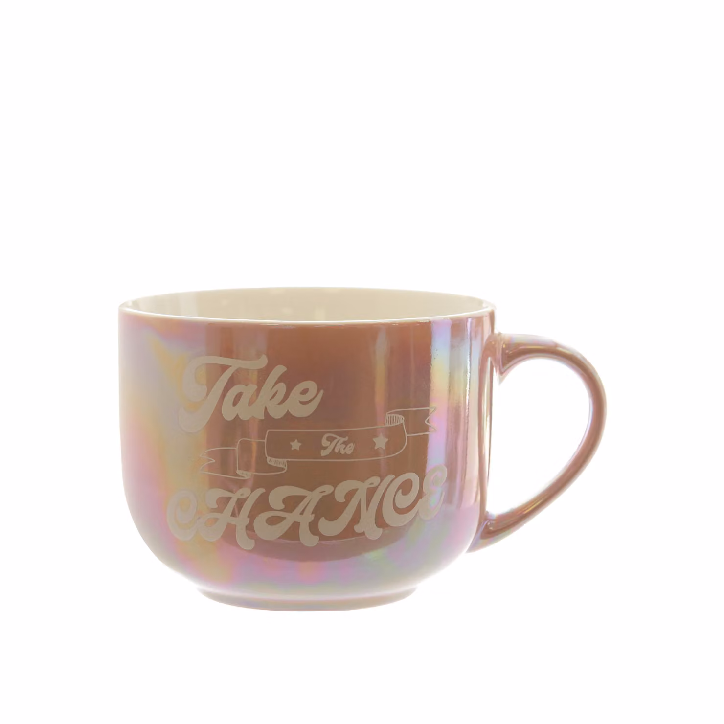 Tazza jumbo in ceramica rosa perlato Take The Chance da 500 ml KASANOVA – 2