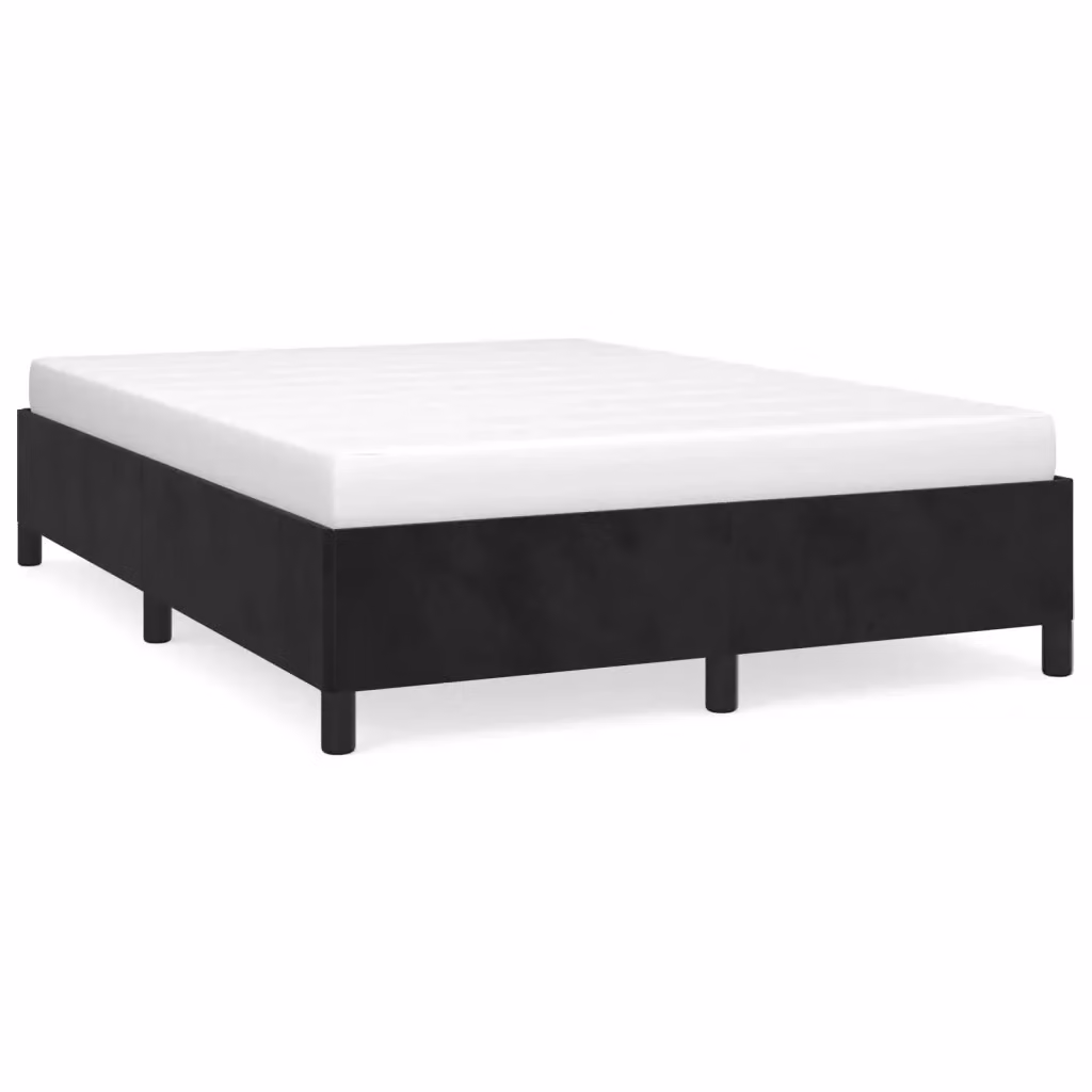 Struttura Letto Design Mania in Velluto Nero L/P/H: 200 x 140 x 35 cm – 2